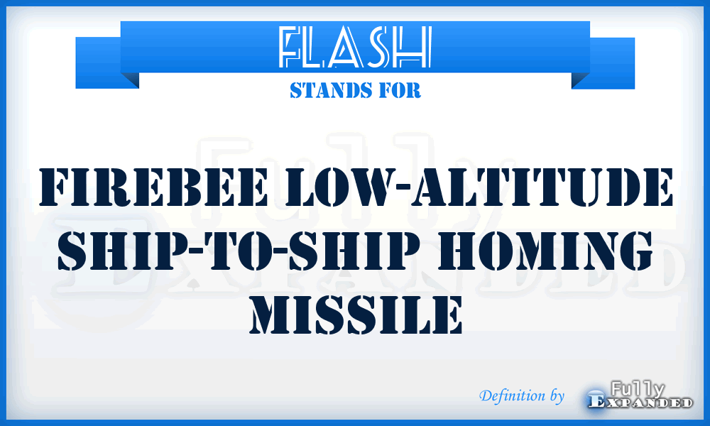 FLASH - Firebee Low-Altitude Ship-to-Ship Homing Missile