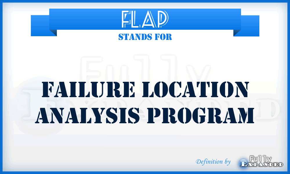 FLAP - Failure Location Analysis Program
