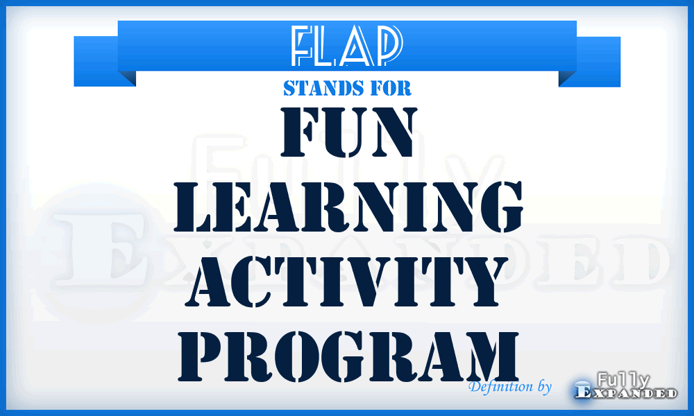 FLAP - Fun Learning Activity Program