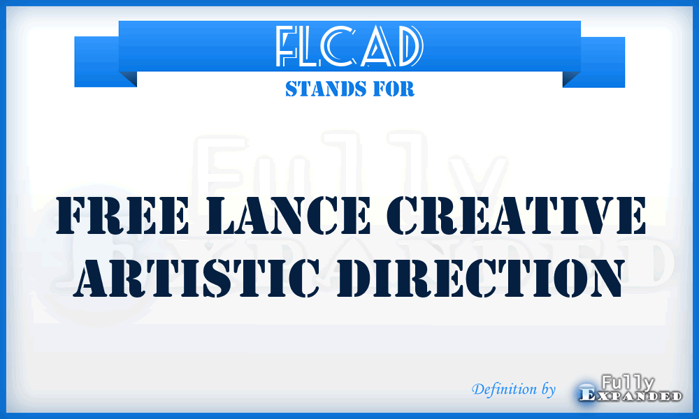 FLCAD - Free Lance Creative Artistic Direction