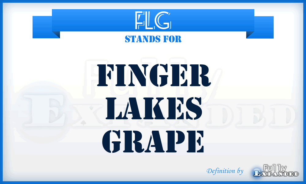 FLG - Finger Lakes Grape