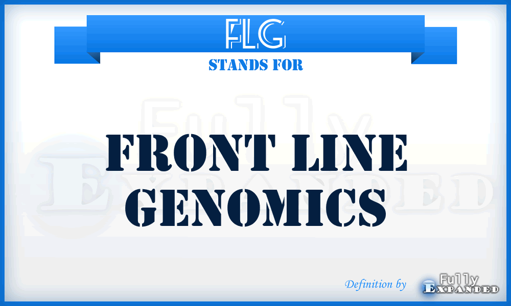 FLG - Front Line Genomics