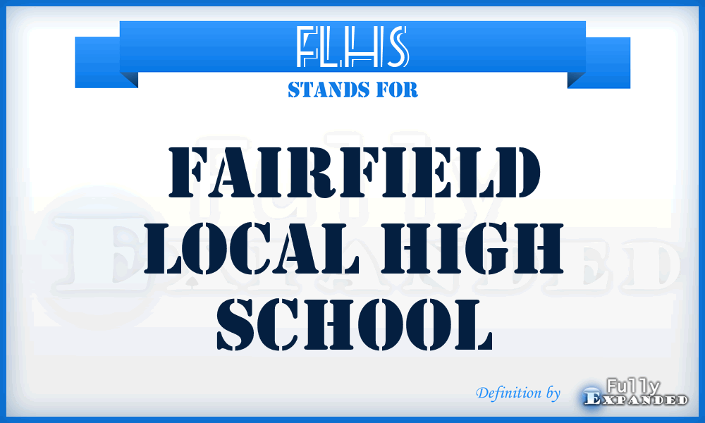 FLHS - Fairfield Local High School