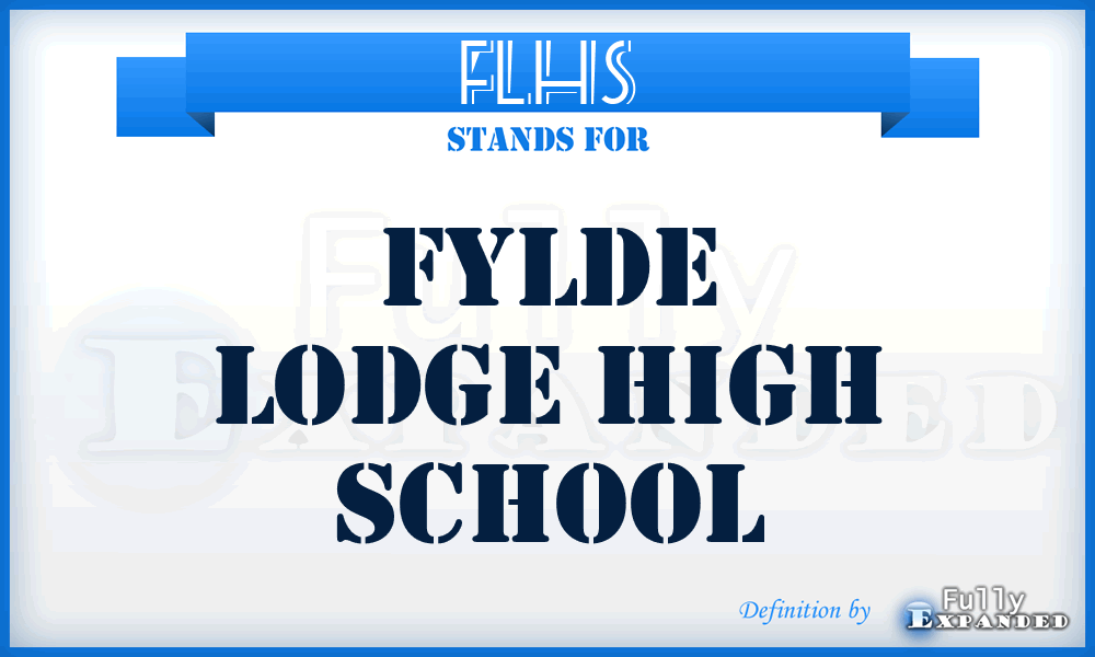 FLHS - Fylde Lodge High School