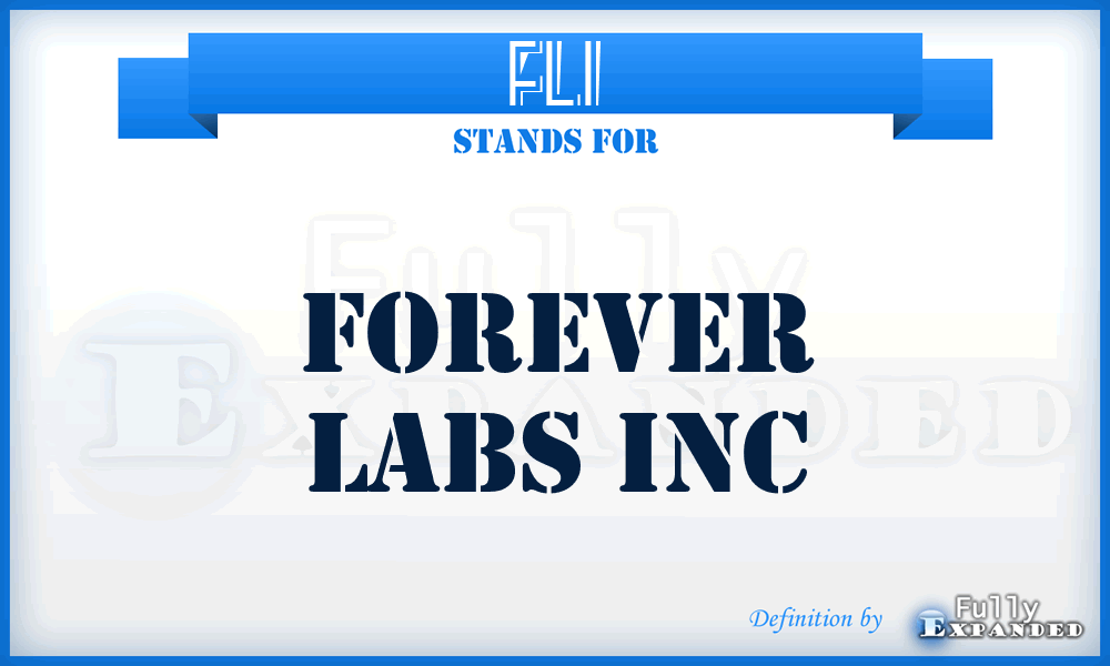 FLI - Forever Labs Inc