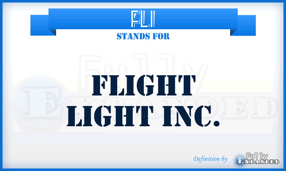 FLI - Flight Light Inc.