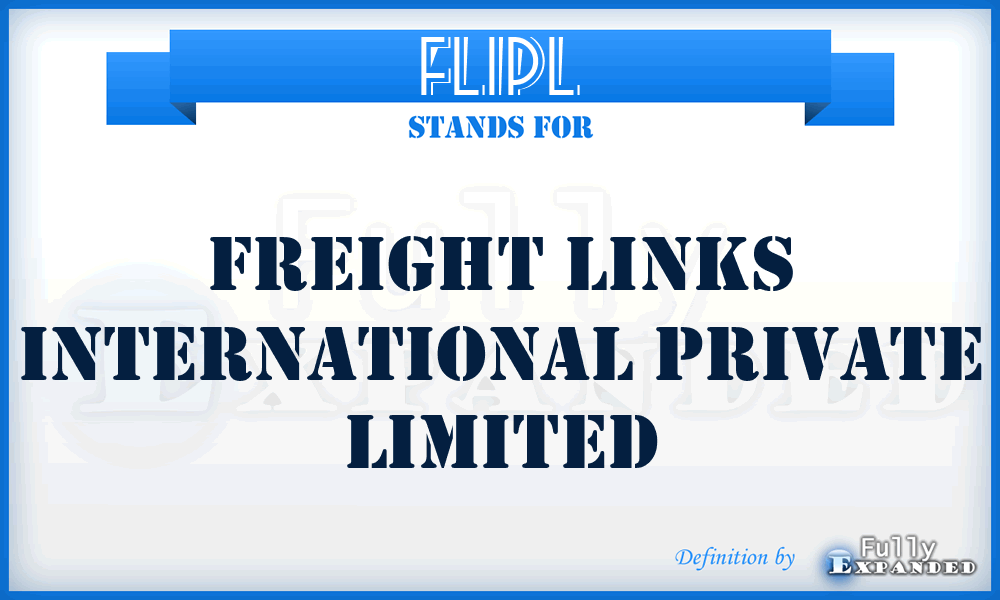 FLIPL - Freight Links International Private Limited