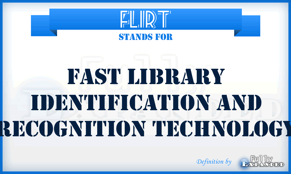 FLIRT - Fast Library Identification And Recognition Technology