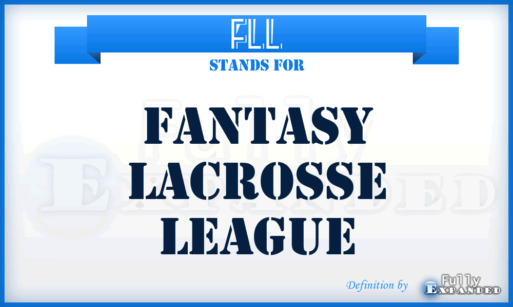 FLL - Fantasy Lacrosse League