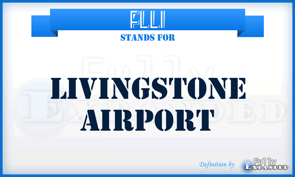 FLLI - Livingstone airport