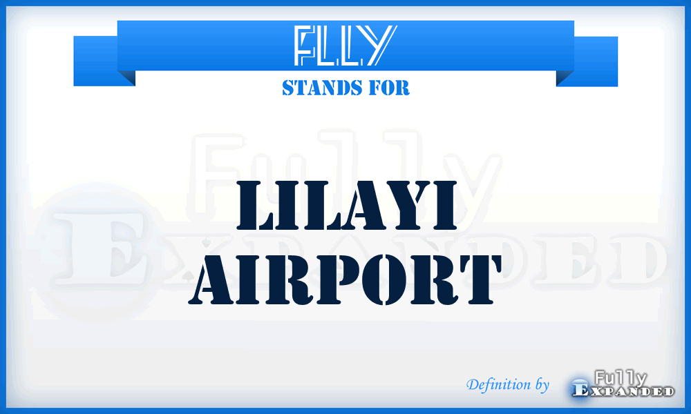 FLLY - Lilayi airport