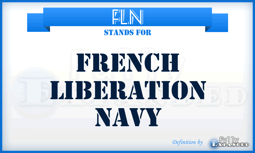 FLN - French Liberation Navy