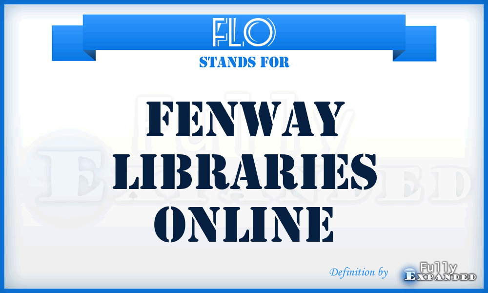 FLO - Fenway Libraries Online