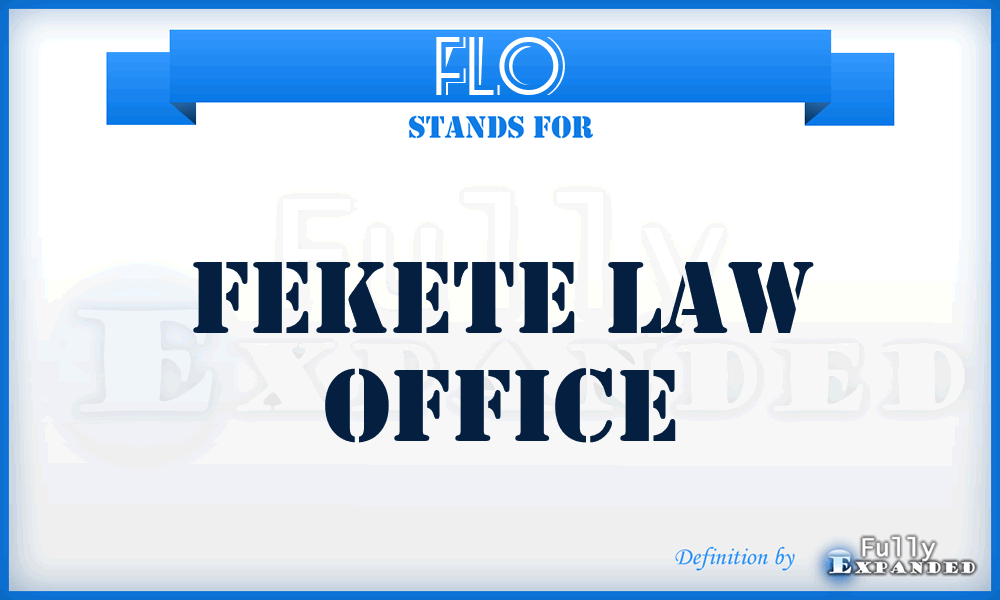 FLO - Fekete Law Office