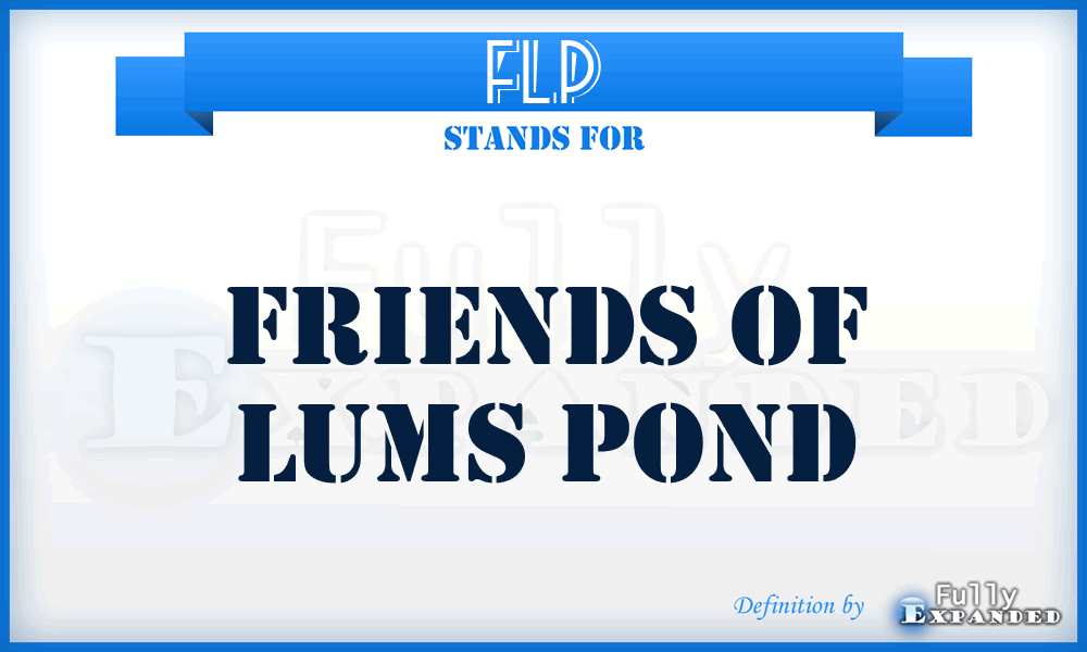FLP - Friends of Lums Pond