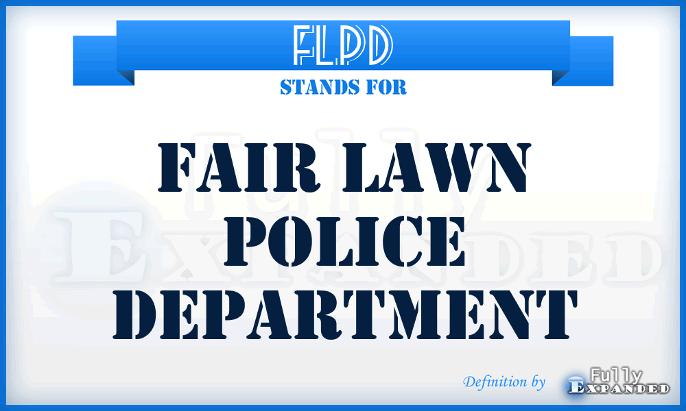 FLPD - Fair Lawn Police Department