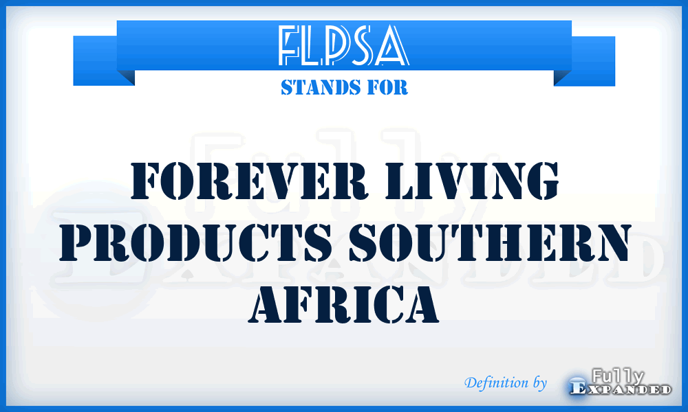 FLPSA - Forever Living Products Southern Africa