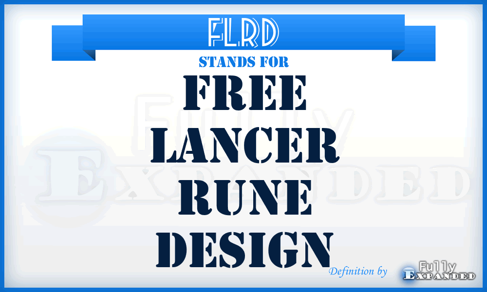 FLRD - Free Lancer Rune Design