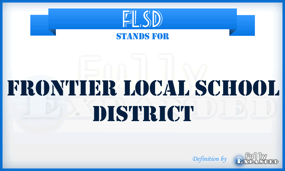 FLSD - Frontier Local School District
