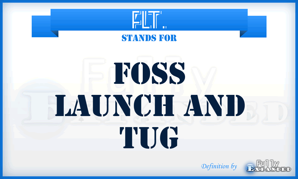 FLT. - Foss Launch and Tug
