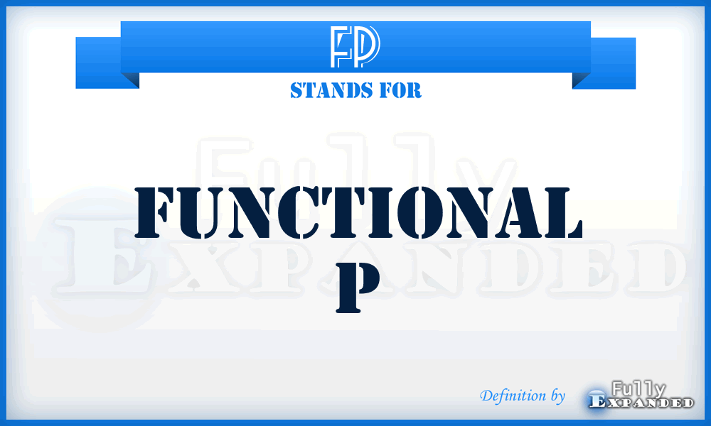 FP - Functional P