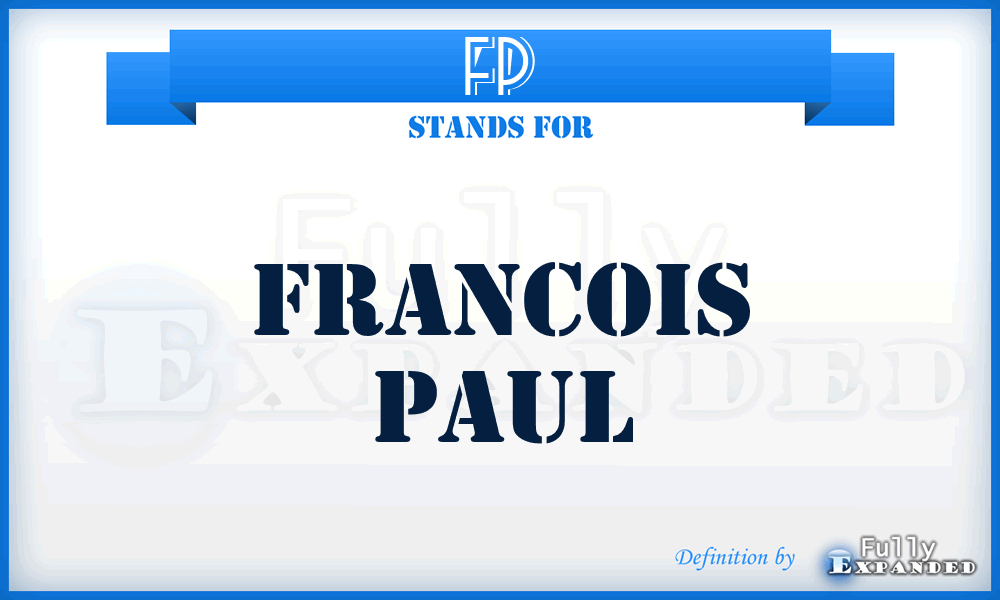 FP - Francois Paul