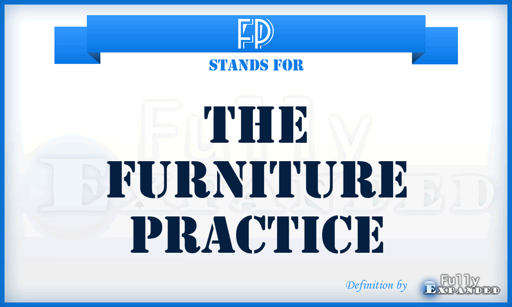 FP - The Furniture Practice
