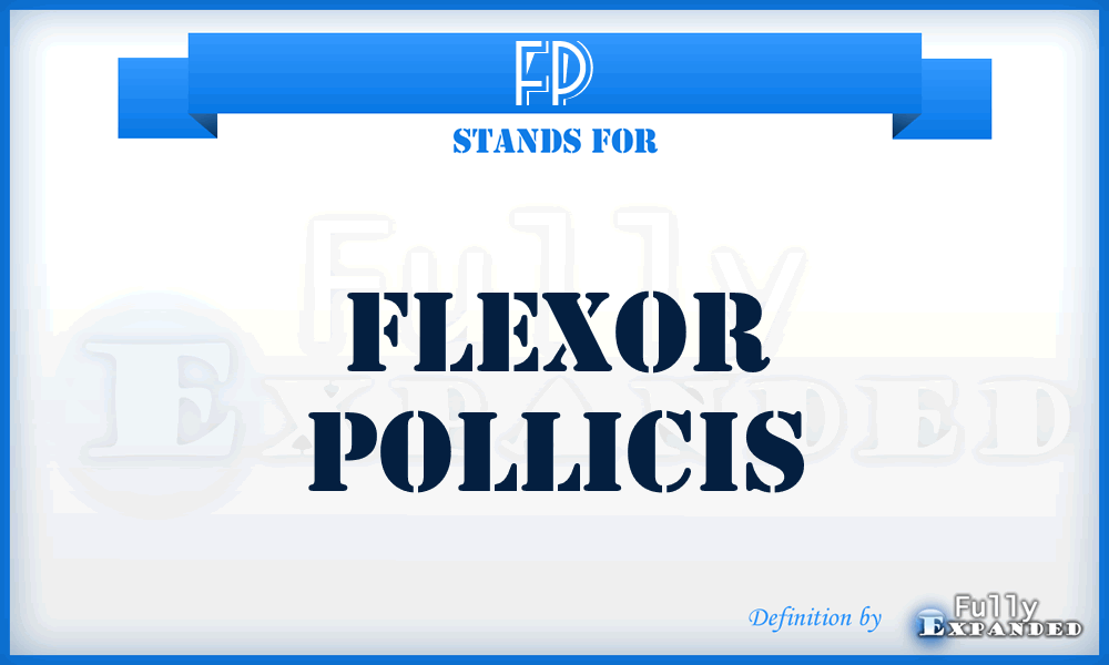 FP - flexor pollicis