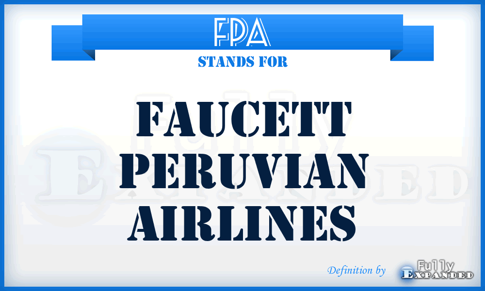 FPA - Faucett Peruvian Airlines