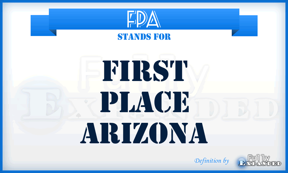 FPA - First Place Arizona