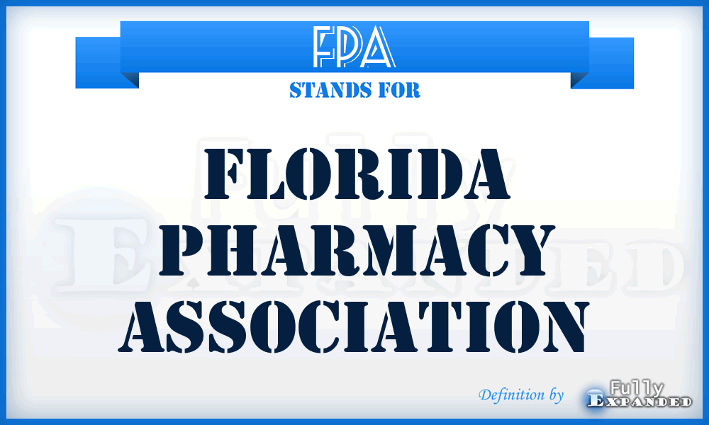 FPA - Florida Pharmacy Association
