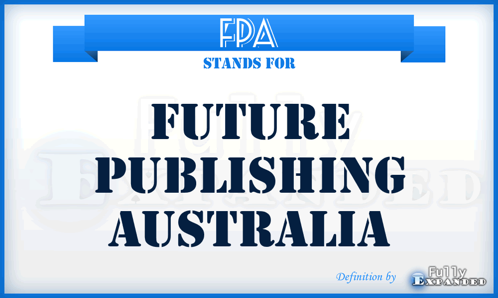 FPA - Future Publishing Australia