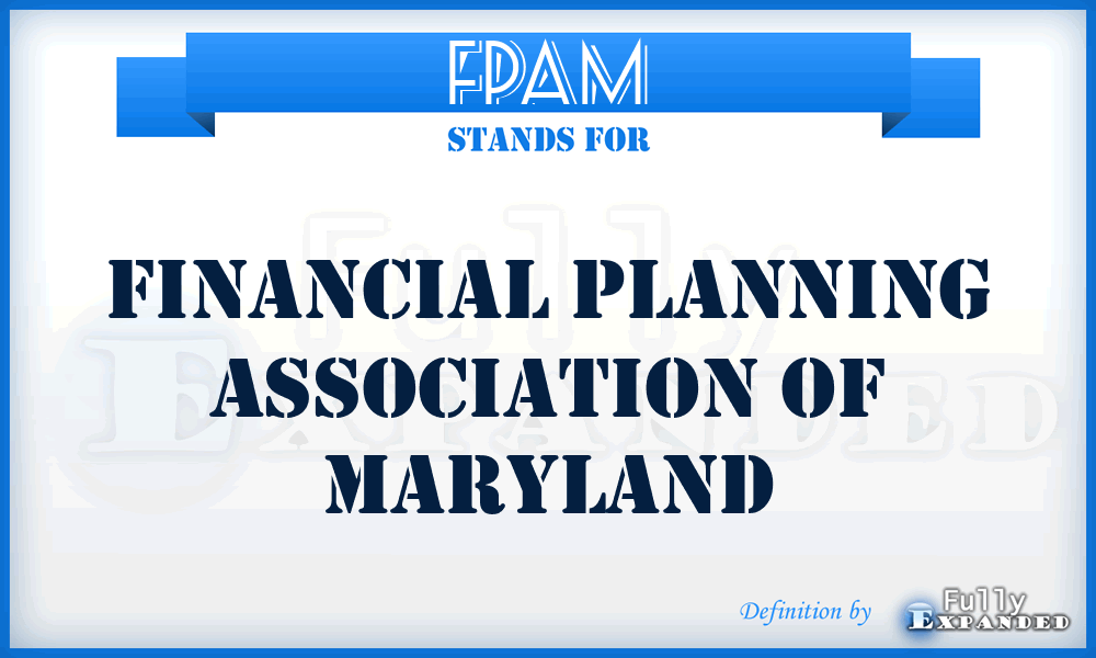 FPAM - Financial Planning Association of Maryland