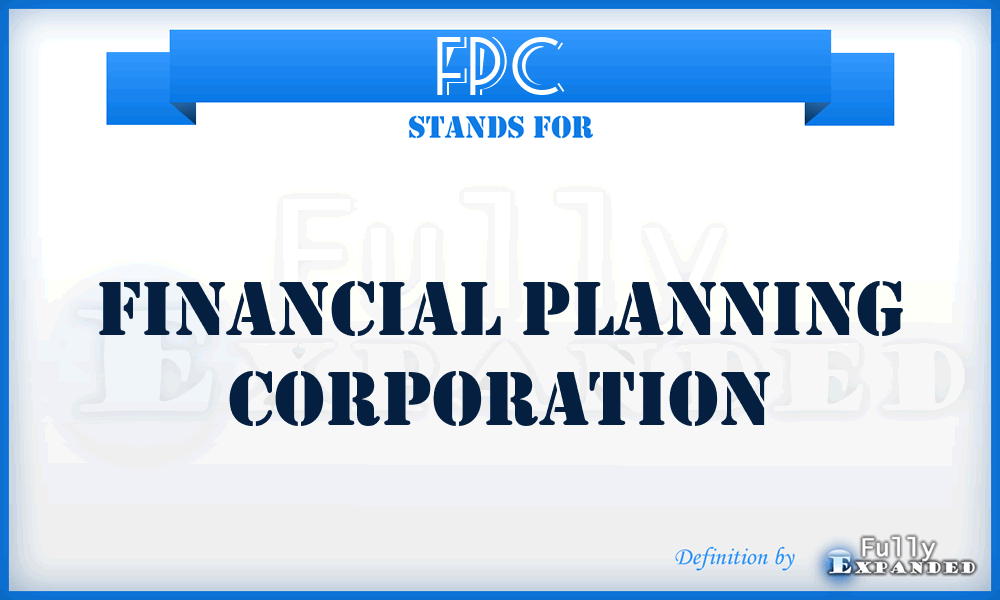 FPC - Financial Planning Corporation