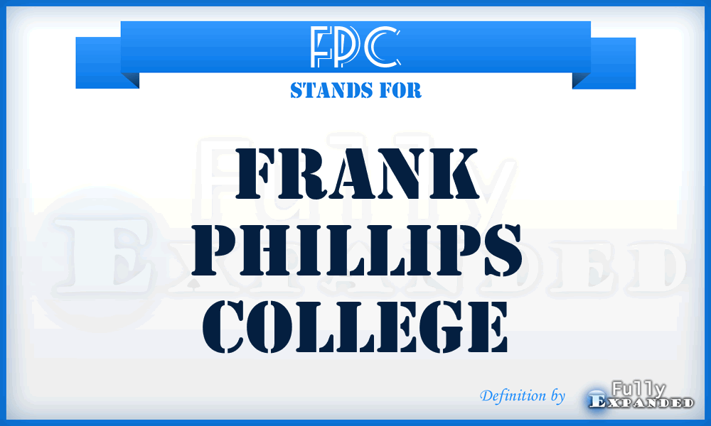 FPC - Frank Phillips College