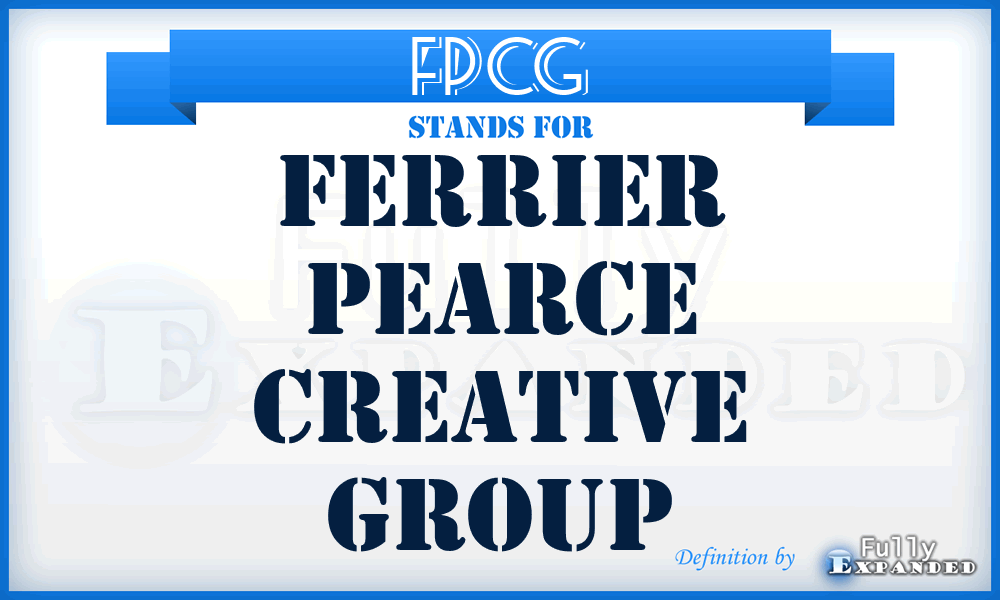 FPCG - Ferrier Pearce Creative Group
