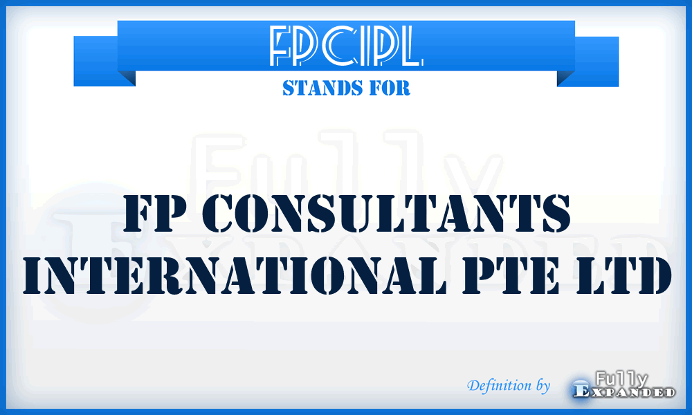 FPCIPL - FP Consultants International Pte Ltd