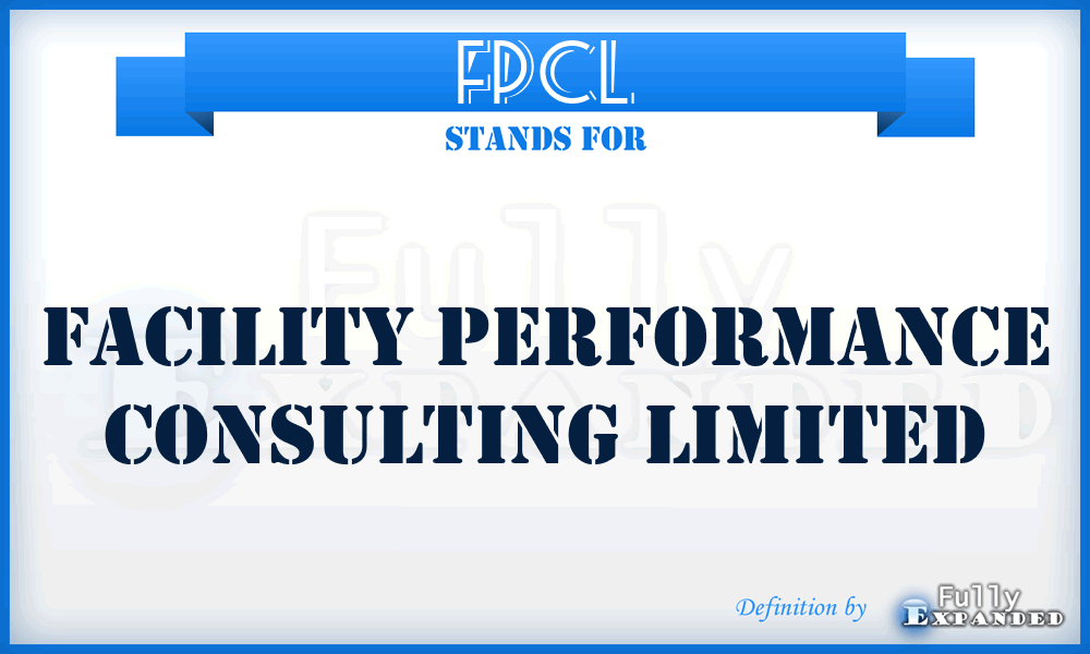 FPCL - Facility Performance Consulting Limited