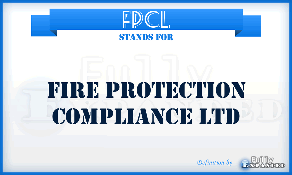 FPCL - Fire Protection Compliance Ltd