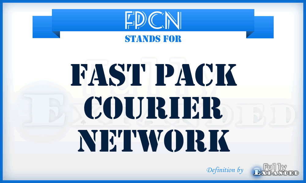 FPCN - Fast Pack Courier Network