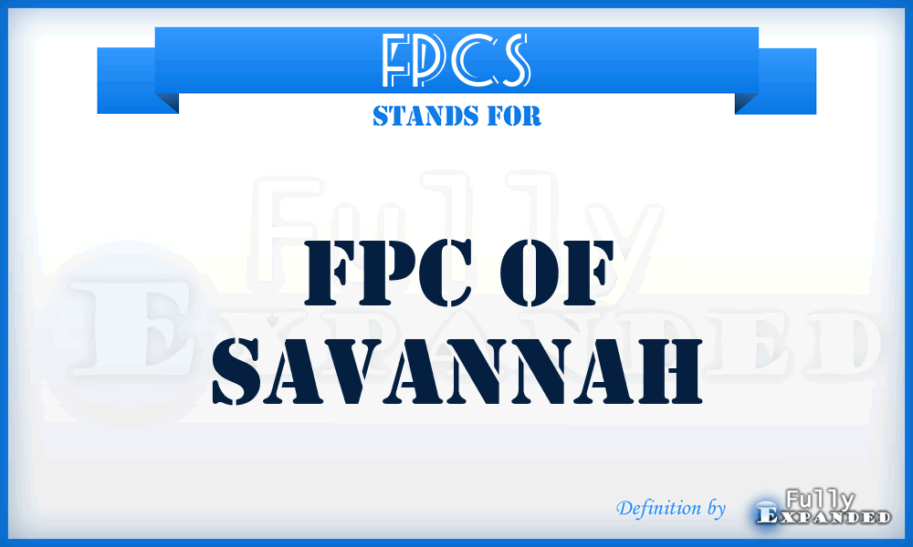 FPCS - FPC of Savannah
