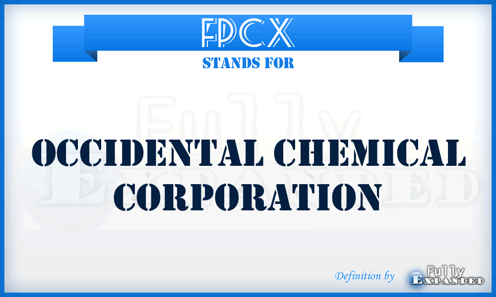 FPCX - Occidental Chemical Corporation