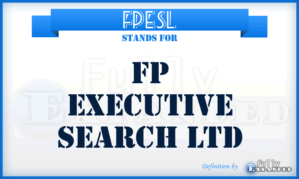 FPESL - FP Executive Search Ltd