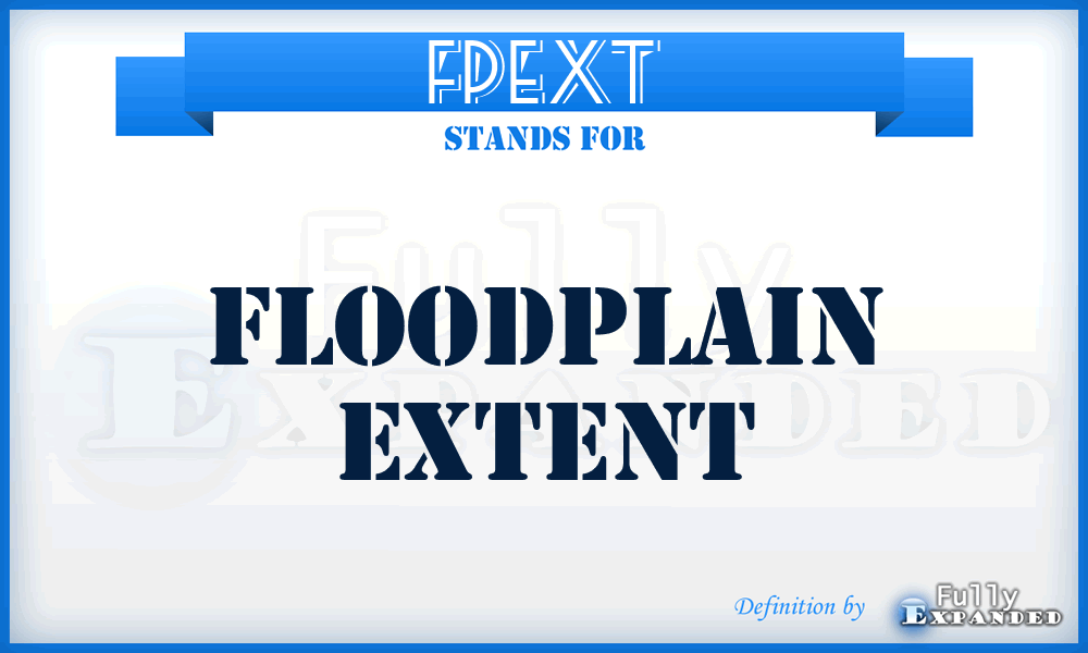 FPEXT - Floodplain extent