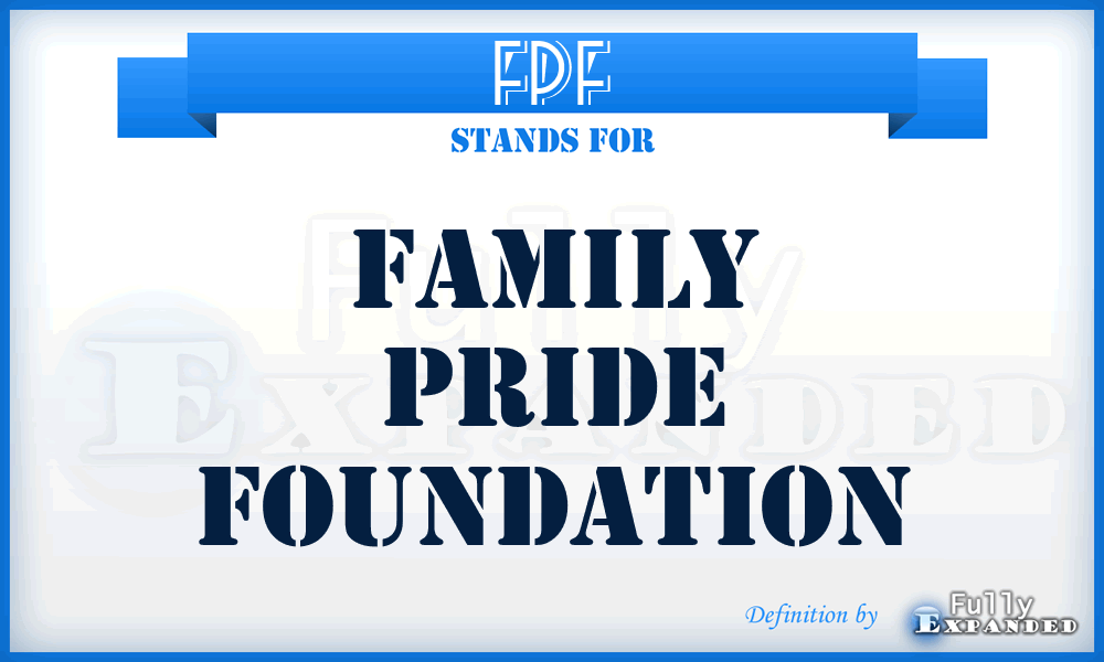 FPF - Family Pride Foundation
