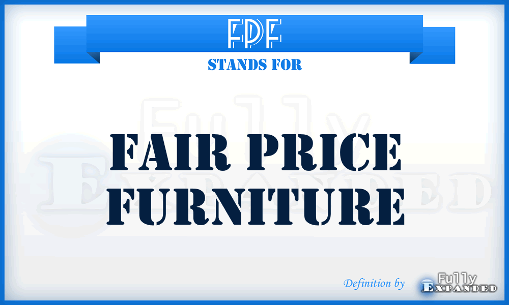 FPF - Fair Price Furniture