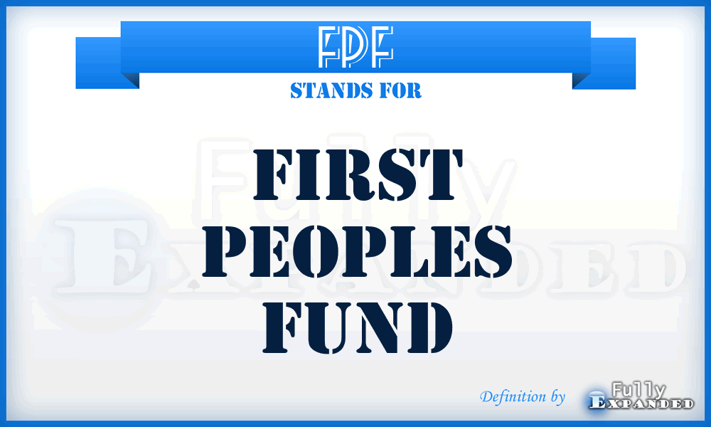 FPF - First Peoples Fund
