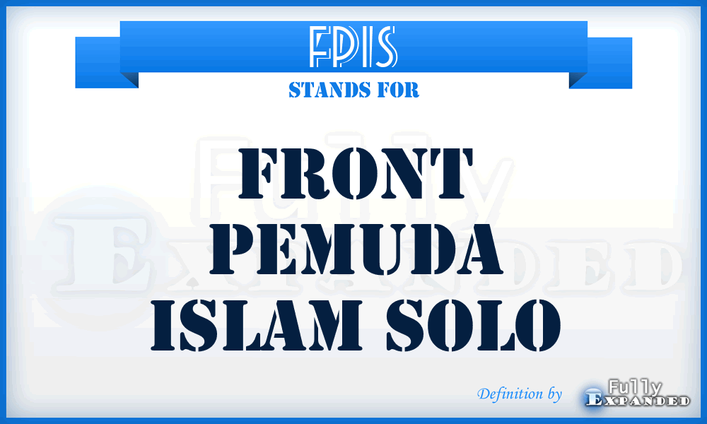 FPIS - Front Pemuda Islam Solo