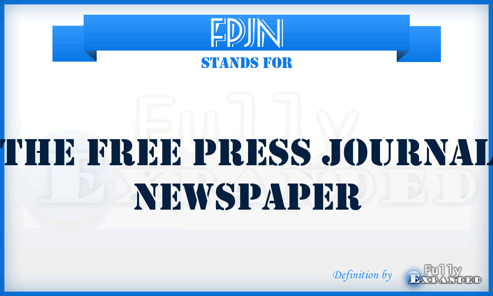 FPJN - The Free Press Journal Newspaper