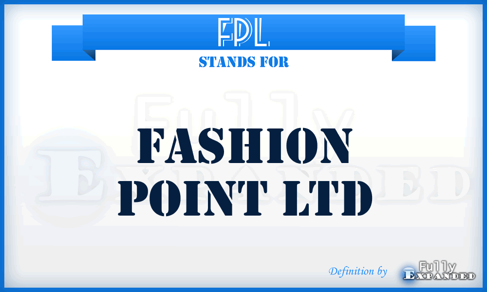 FPL - Fashion Point Ltd